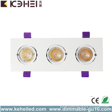 COB LED Downlights Recessed Floodlights 3*12W 4000K